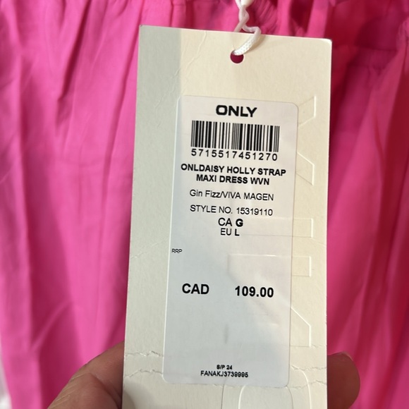 Pink Maxi Dress NWT size large - Picture 7 of 15